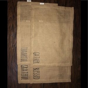 4 Rae Dunn Inspired Table Placemats (new)